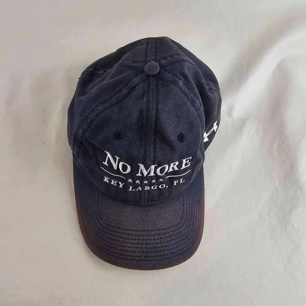 Under Armour No More Key Largo Hat Mens OSFM Navy Blue Strapback Baseball Cap FL